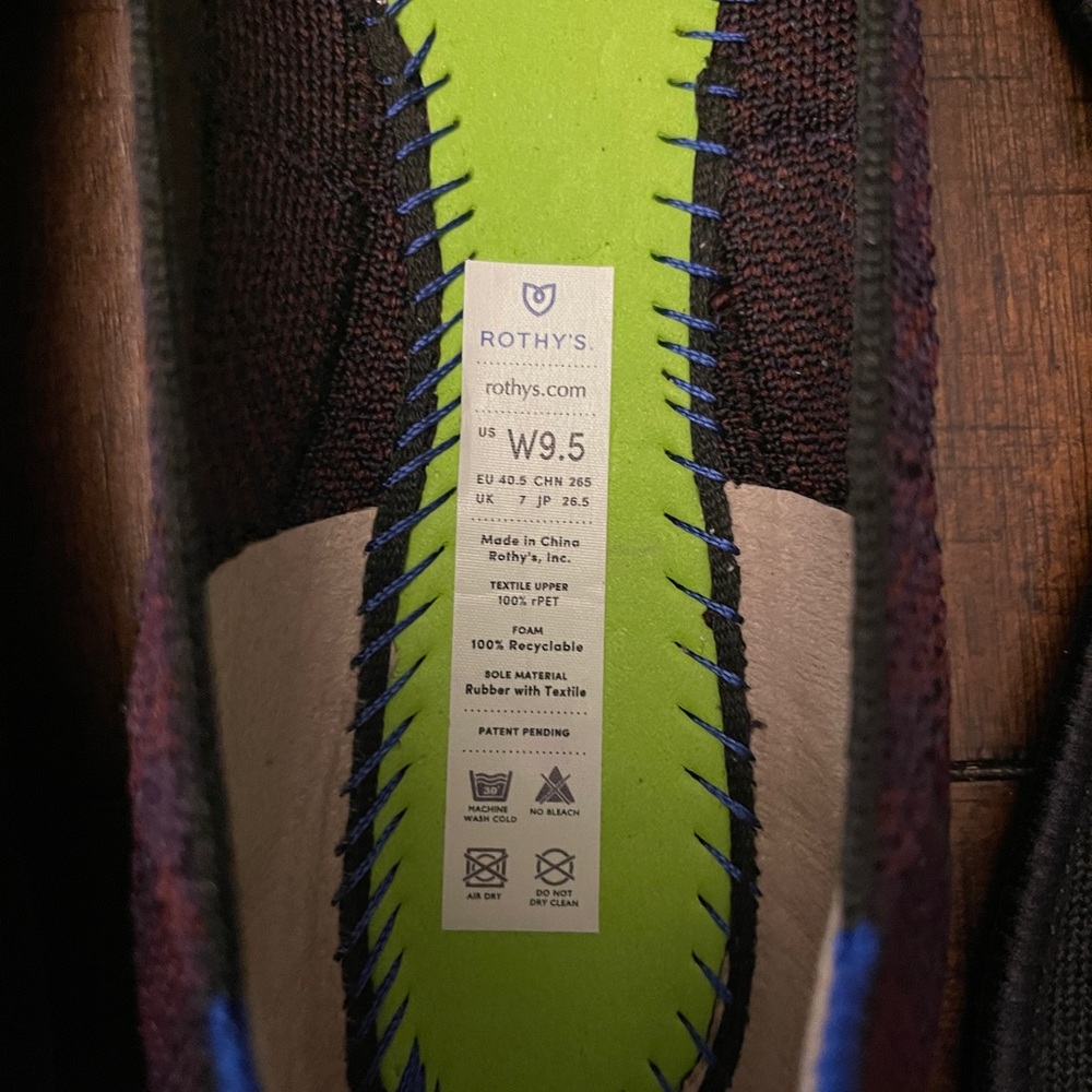 ROTHY’S Cranberry Plaid Points, size 9.5 - Picture 3 of 8